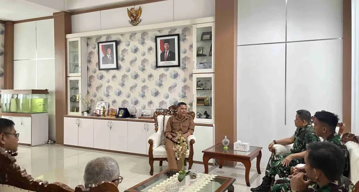 DINAS KELAUTAN DAN PERIKANAN PROVINSI SULAWESI TENGAH MENERIMA SILATURAHIM KODAM XXIII/PALAKA WIRA “PERKUAT SINERGI PEMDA DAN TNI”