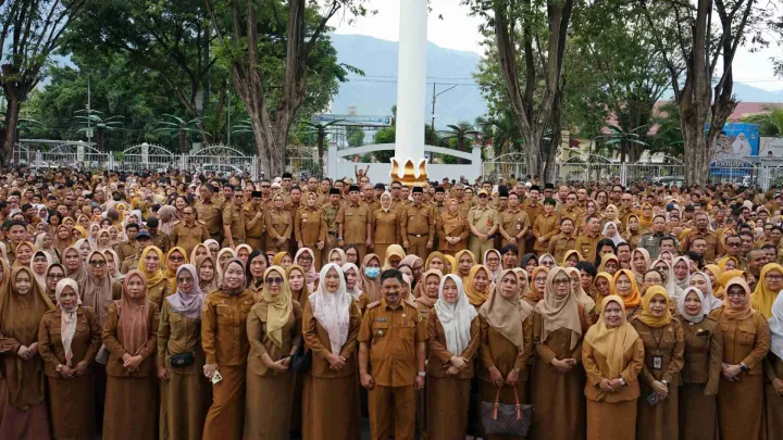 APEL PAGI BERSAMA PASCA IDUL FITRI 1447 HIJRIAH DI KANTOR GUBERNUR PROVINSI SULAWESI TENGAH