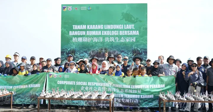 SINERGITAS DKP SULTENG BERSAMA PT. IGIP & PT. ATI "REHABILITASI EKOSISTEM TERUMBU KARANG UNTUK LAUT MASA DEPAN"