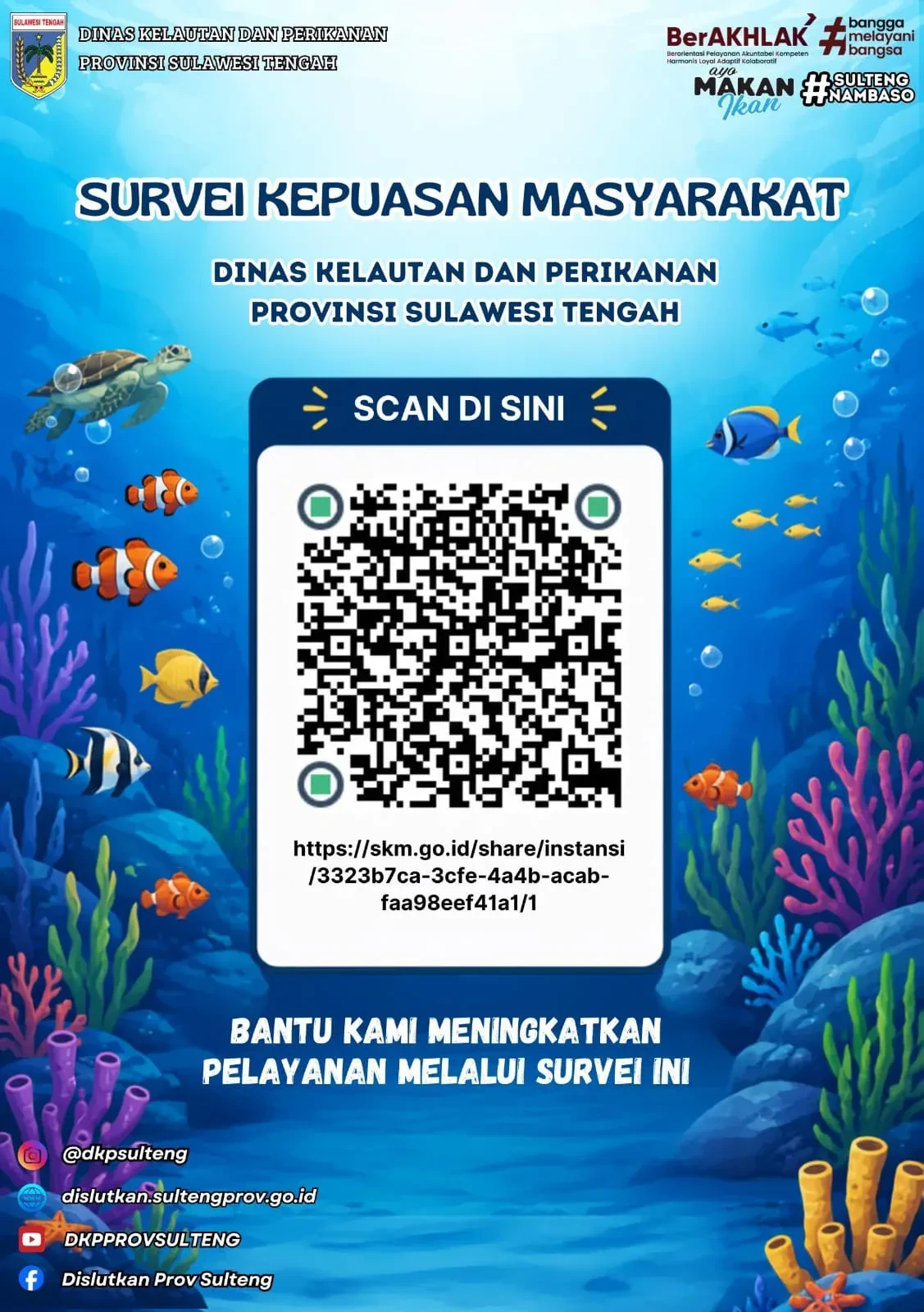 Survei Kepuasan Masyarakat Dinas Kelautan dan Perikanan Provinsi Sulawesi Tengah